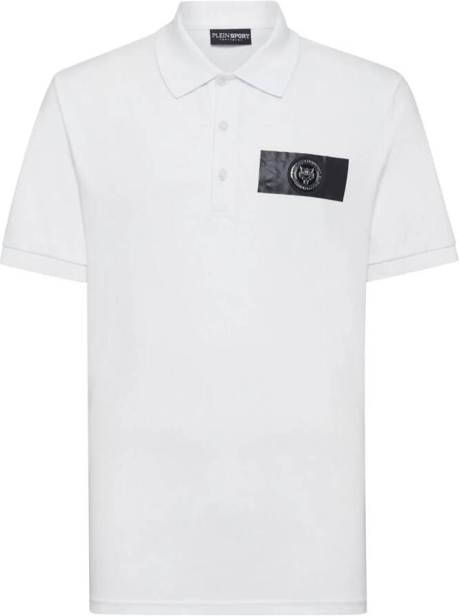 Plein Sport Poloshirt met logoplakkaat Wit