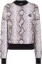 Plein Sport Sweater met slangenprint Grijs - Thumbnail 1