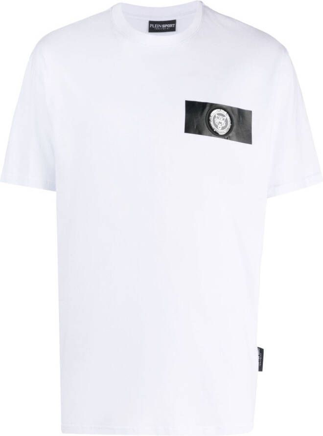 Plein Sport Katoenen T-shirt Wit