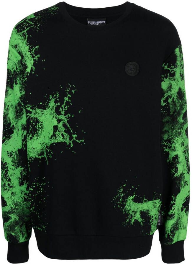 Plein Sport Katoenen sweater Zwart