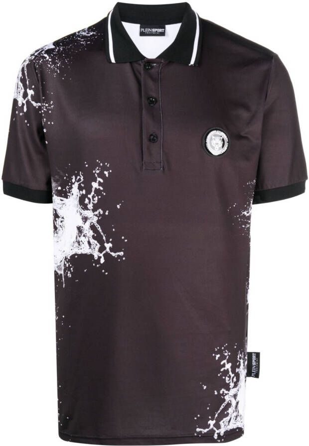 Plein Sport T-shirt met print Zwart