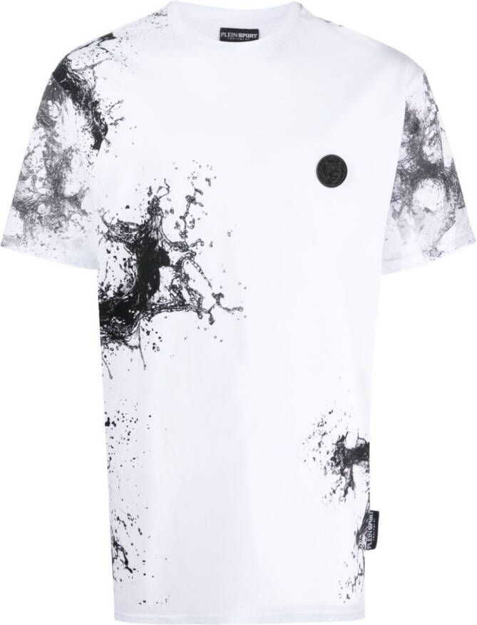 Plein Sport T-shirt met print Wit
