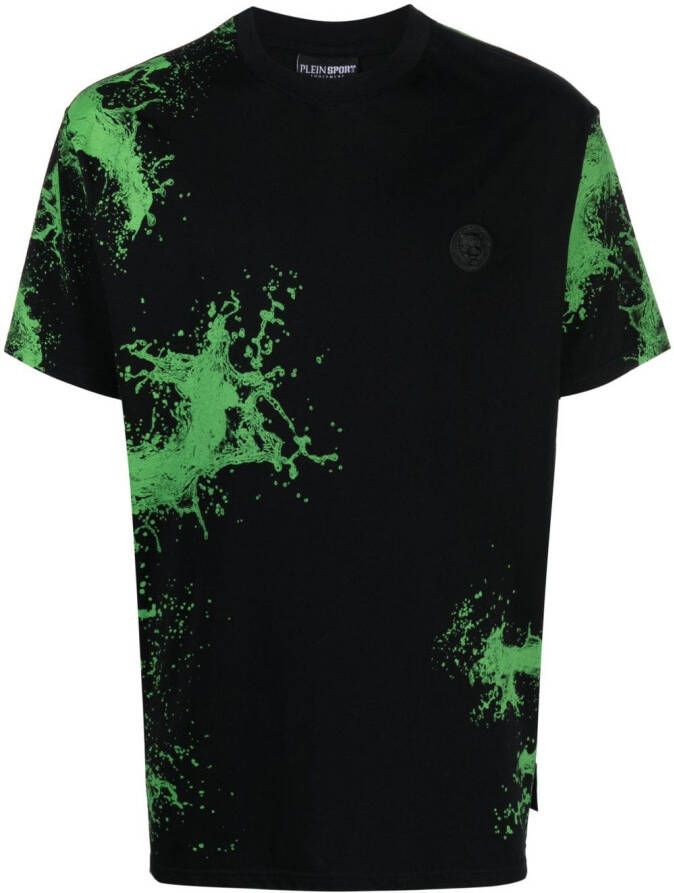 Plein Sport T-shirt met print Zwart