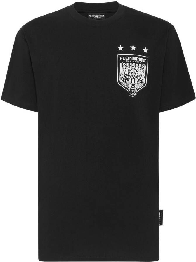 Plein Sport T-shirt met grafische print Zwart