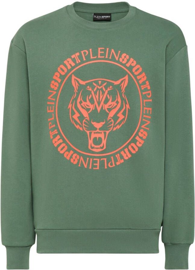 Plein Sport Sweater met borduurwerk Groen