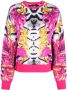 Plein Sport Sweater met logoprint Roze - Thumbnail 1