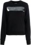Plein Sport Sweater met metallic logo Zwart - Thumbnail 1