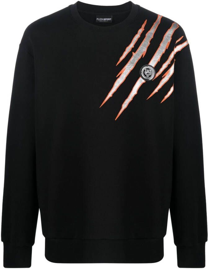 Plein Sport Sweater met ronde hals Zwart