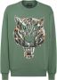 Plein Sport Sweater met tijgerprint Groen - Thumbnail 1