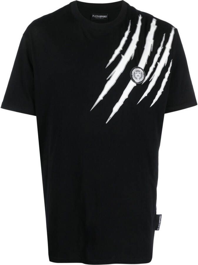 Plein Sport T-shirt met grafische print Zwart