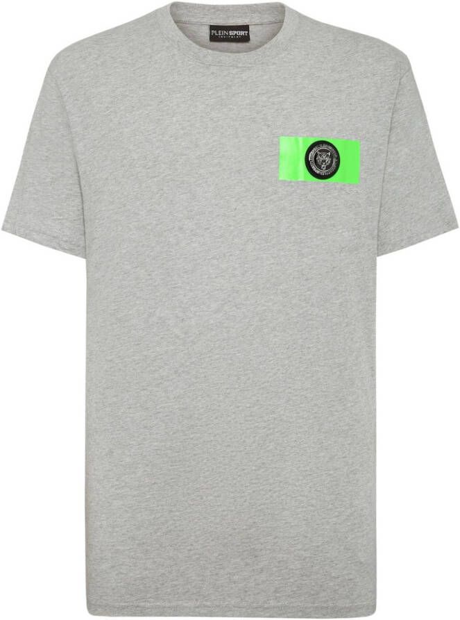 Plein Sport T-shirt met logopatch Grijs