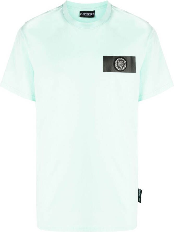 Plein Sport T-shirt met logopatch Groen