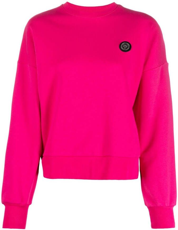 Plein Sport T-shirt met logopatch Roze