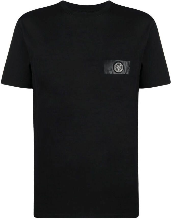 Plein Sport T-shirt met logopatch Zwart