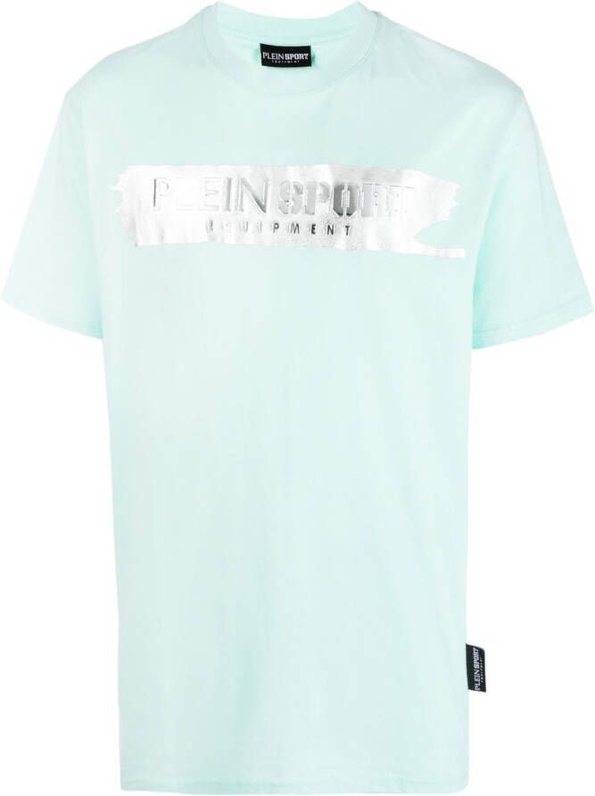 Plein Sport T-shirt met logoprint Groen