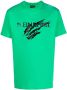 Plein Sport T-shirt met logoprint Groen - Thumbnail 1