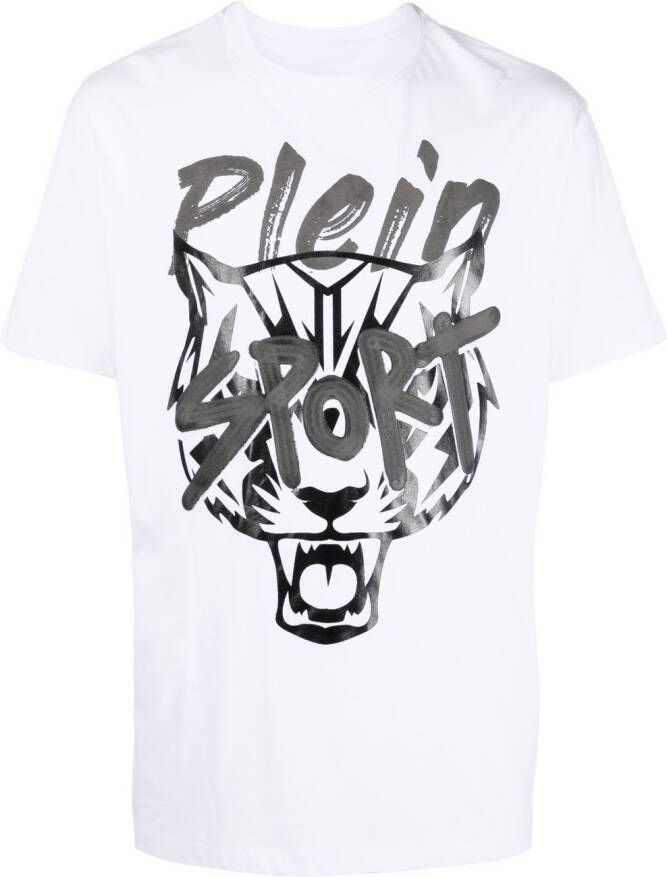 Plein Sport T-shirt met logoprint Wit