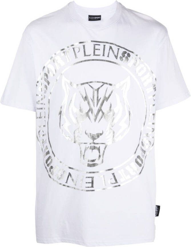 Plein Sport T-shirt met logoprint Wit