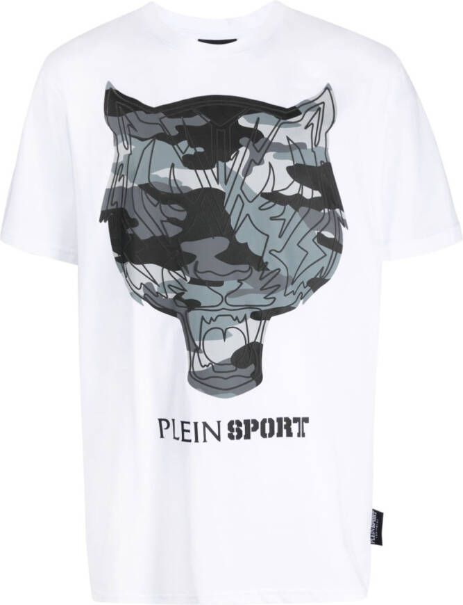 Plein Sport T-shirt met logoprint Wit