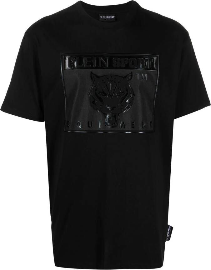 Plein Sport T-shirt met logoprint Zwart