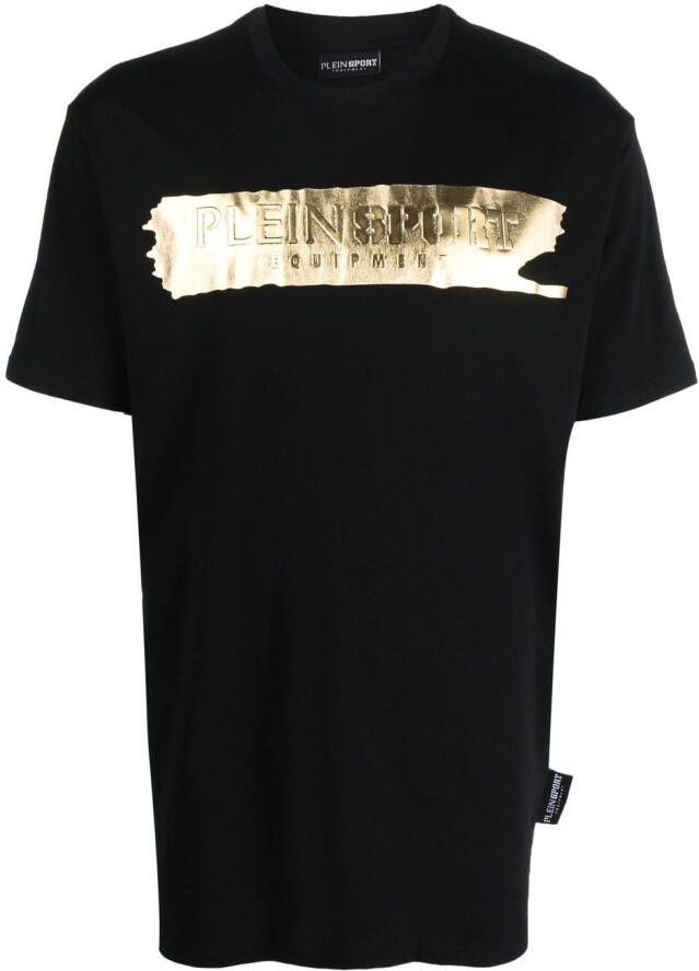 Plein Sport T-shirt met logoprint Zwart