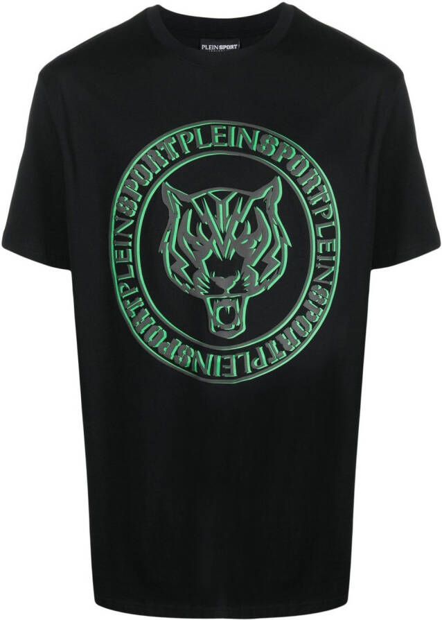 Plein Sport T-shirt met logoprint Zwart