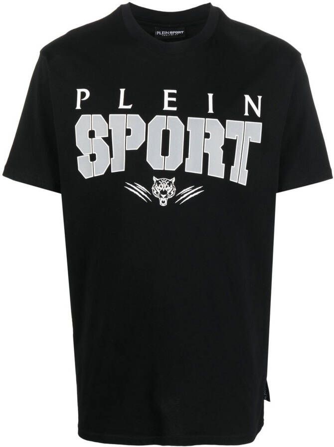 Plein Sport T-shirt met logoprint Zwart