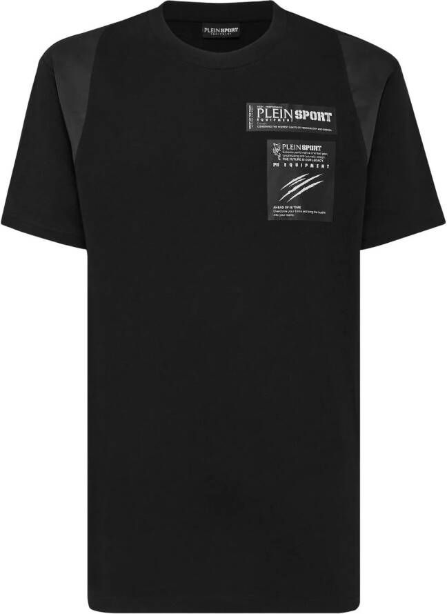 Plein Sport T-shirt met logoprint Zwart
