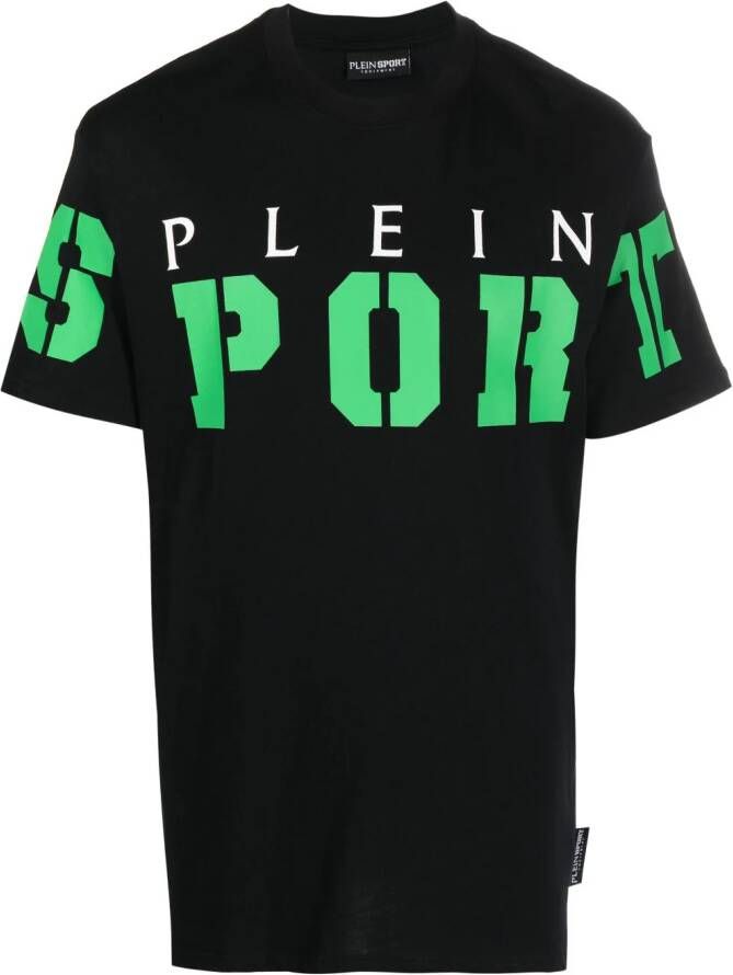 Plein Sport T-shirt met logoprint Zwart