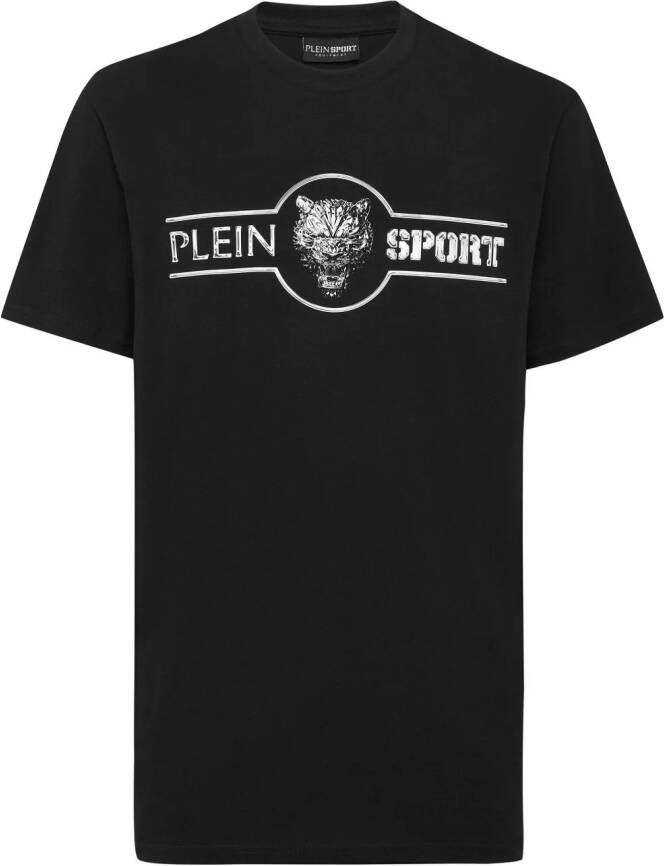 Plein Sport T-shirt met logoprint Zwart