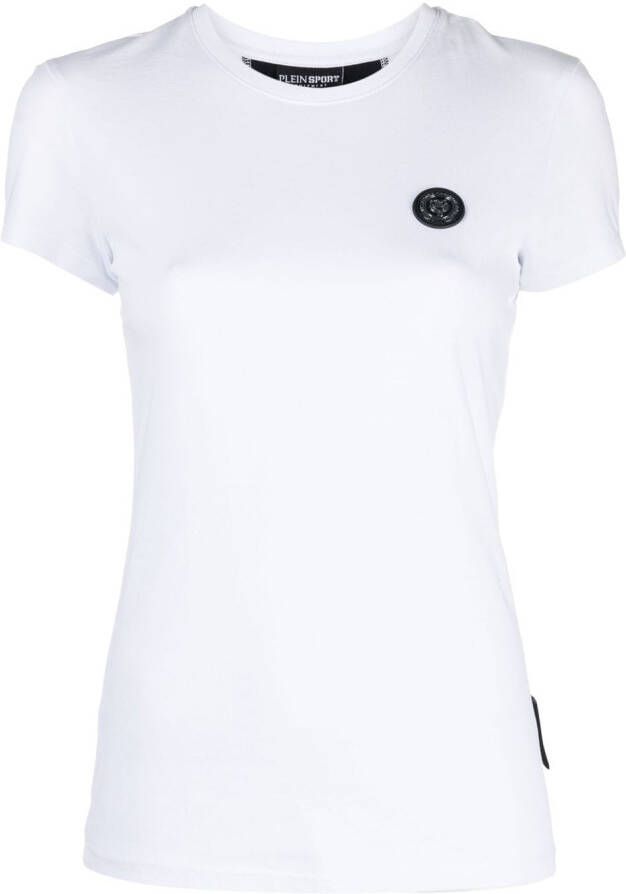 Plein Sport T-shirt met patch Wit