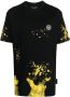Plein Sport T-shirt met verfprint Zwart - Thumbnail 1