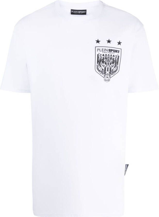 Plein Sport T-shirt met print Wit