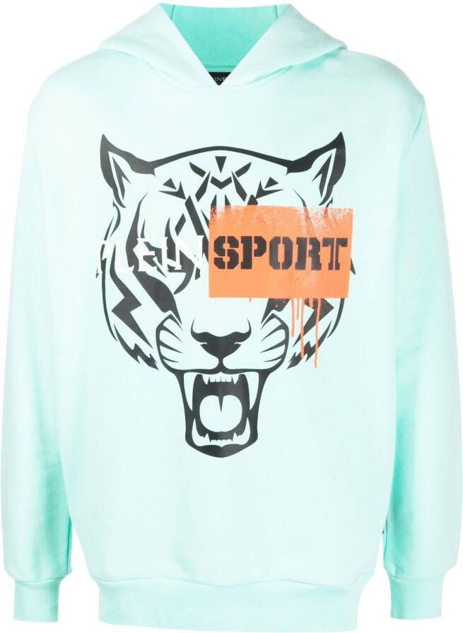 Plein Sport Hoodie met lange mouwen Groen