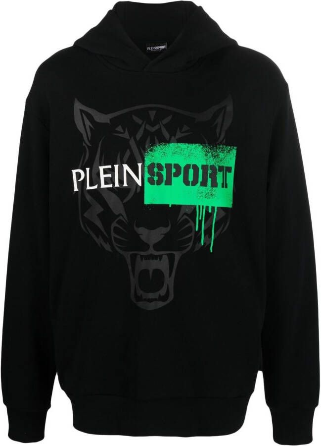 Plein Sport Hoodie met lange mouwen Zwart