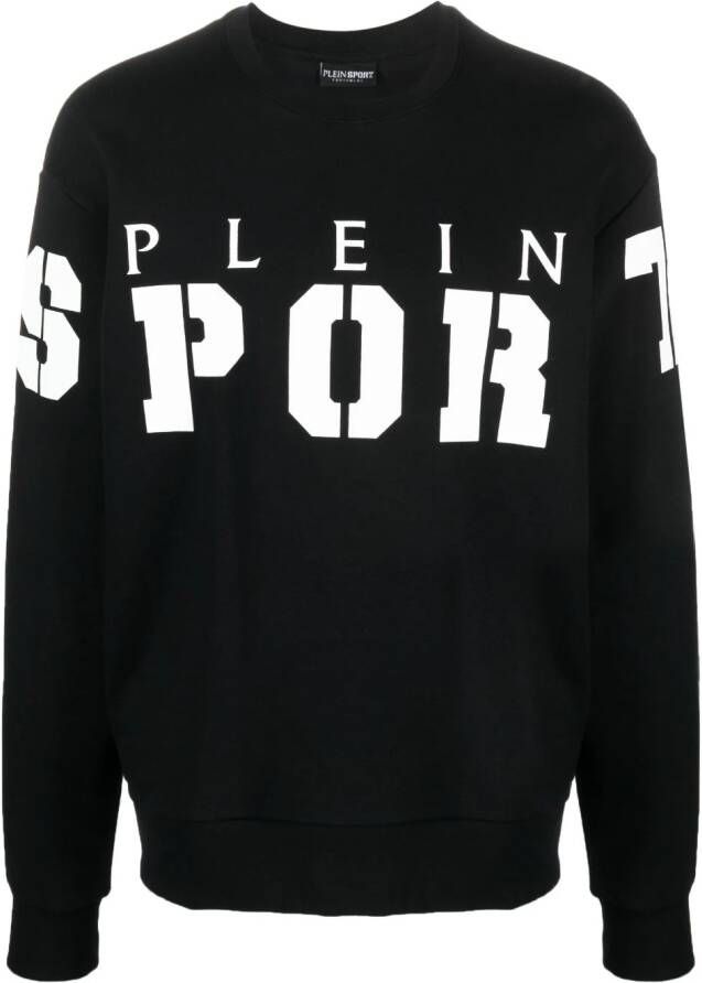 Plein Sport Trui met logoprint Zwart