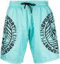 Plein Sport Zwembroek met logoprint Groen - Thumbnail 1