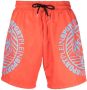Plein Sport Zwembroek met logoprint Oranje - Thumbnail 1