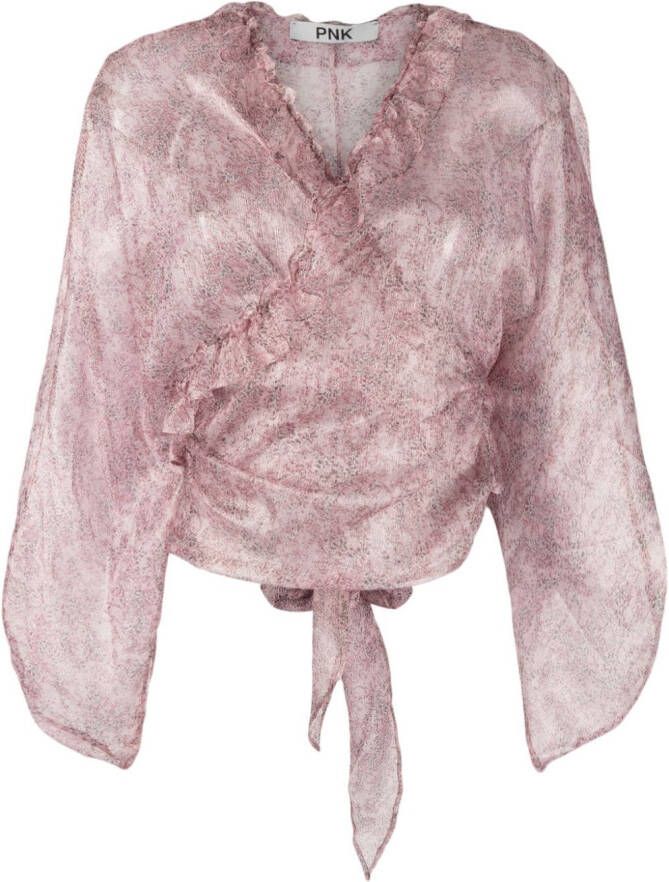 PNK Zijden blouse Roze