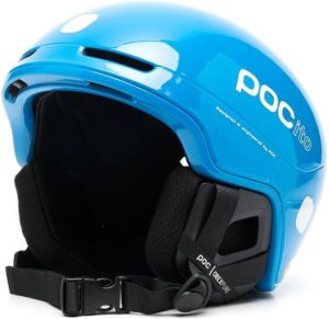 POC Kids logo-print ski helmet Blauw