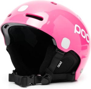 POC logo-print ski helmet Roze