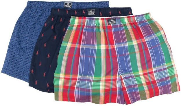 Polo Ralph Lauren Set van drie boxershorts Blauw