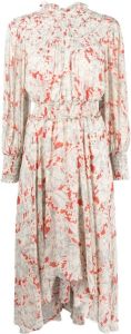 Polo Ralph Lauren Midi-jurk met abstracte print Wit