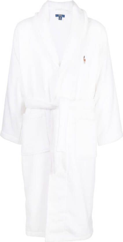 Polo Ralph Lauren Badjas met geborduurd logo Wit