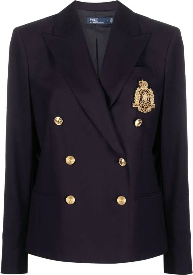 Polo Ralph Lauren Blazer met dubbele rij knopen Blauw