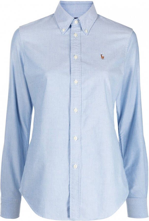 Polo Ralph Lauren Blouse met geborduurd logo Blauw