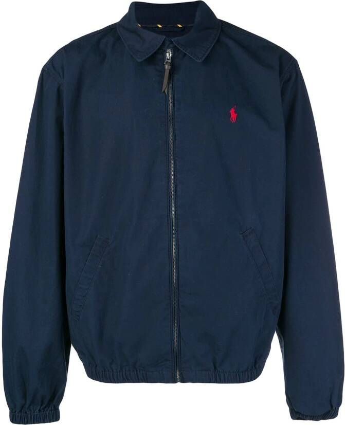 Polo Ralph Lauren bomberjack met rits Blauw