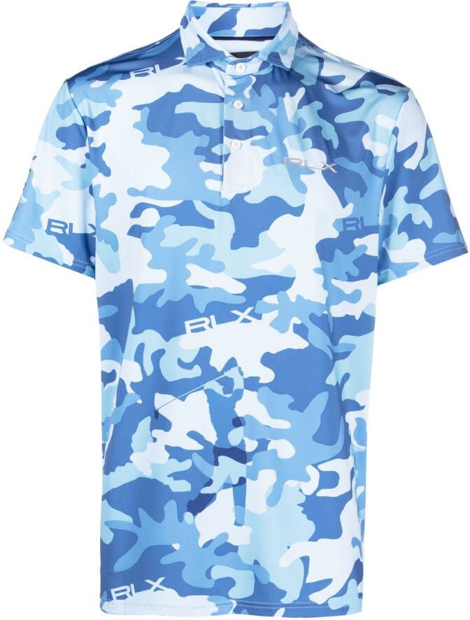 Polo Ralph Lauren Poloshirt met camouflageprint Blauw