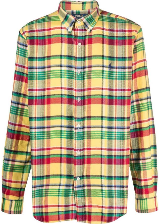Polo Ralph Lauren Geruit overhemd Geel