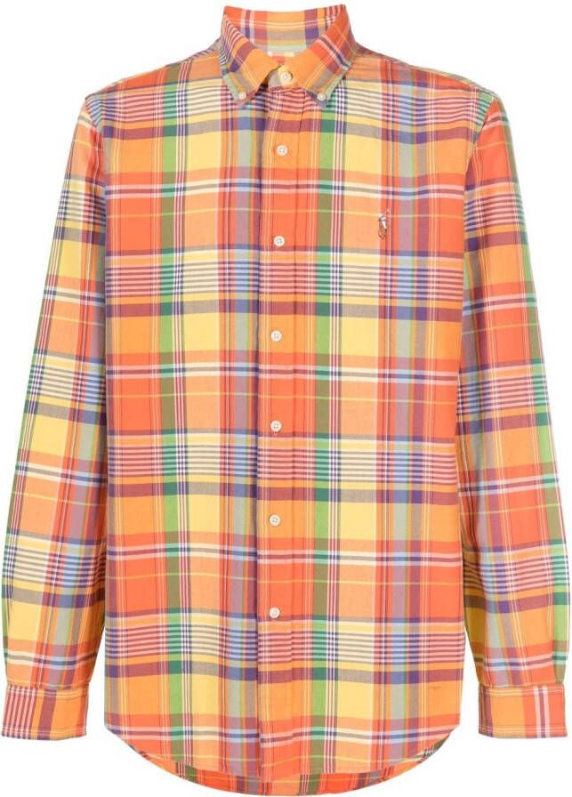 Polo Ralph Lauren Geruit overhemd Oranje